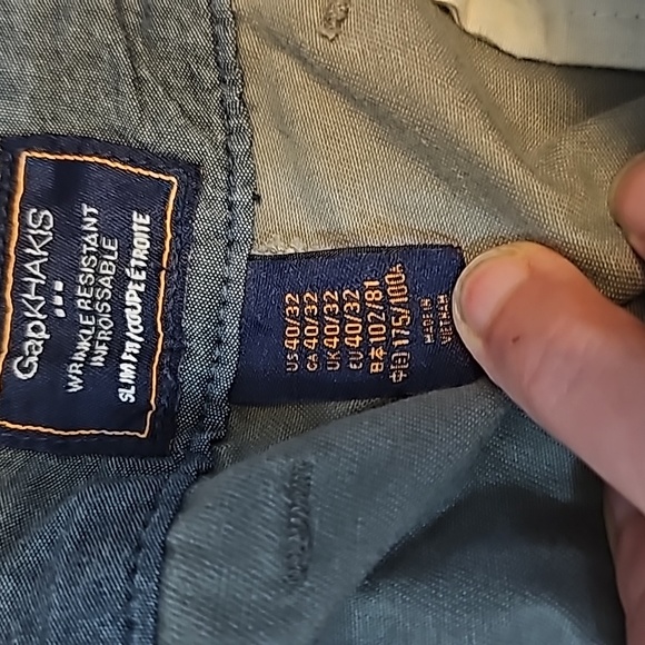 GapKhakis Grey Size 40/32 - Picture 3 of 4